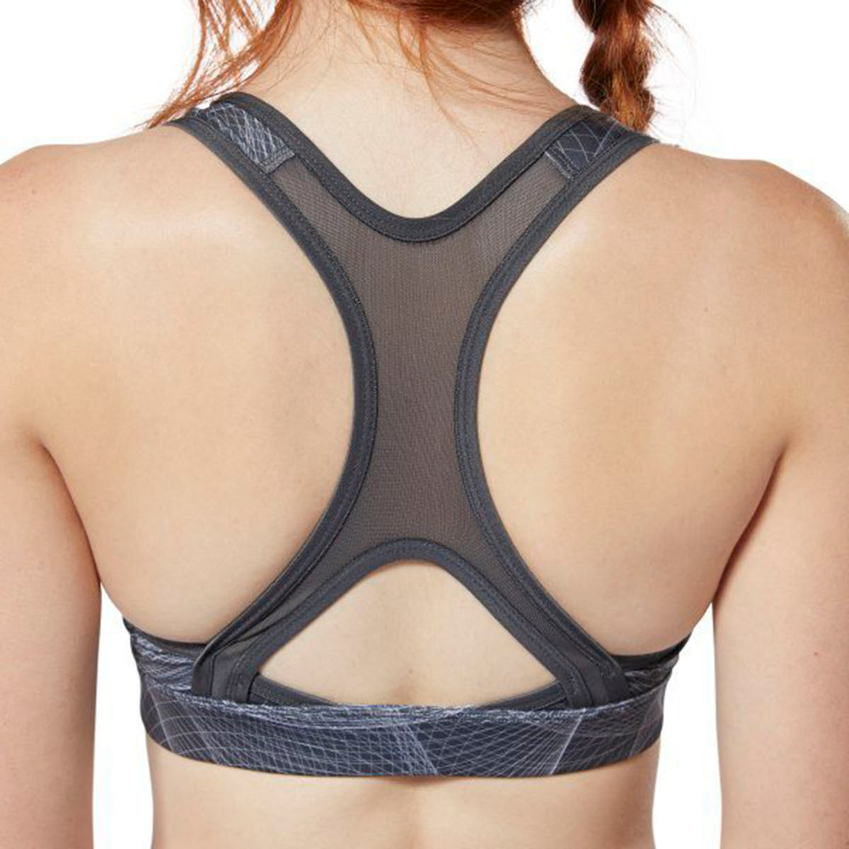 Reebok Women Running Hero Racer Padded Bra Cold Grey