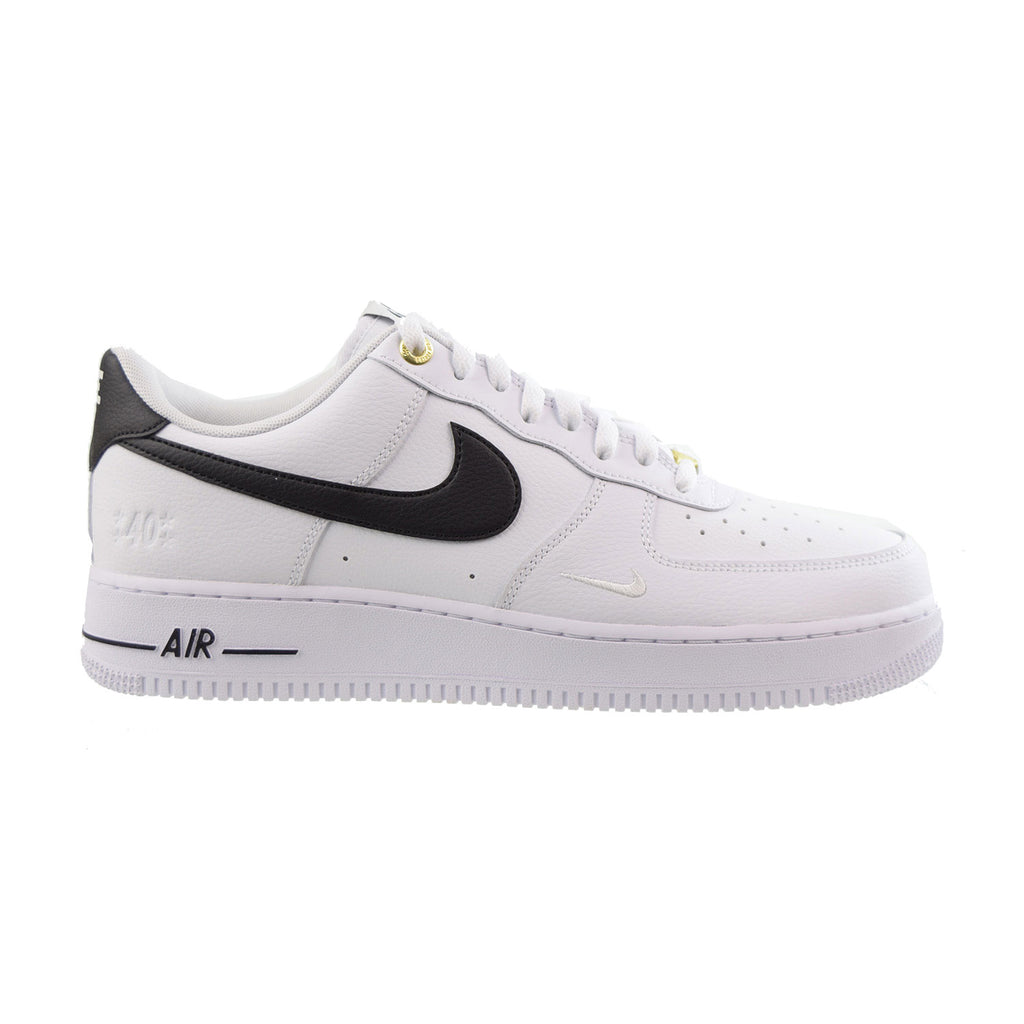 "Nike Air Force 1 Low '07 LV8 40th Anniversary Men's Shoes White-Black-Gold
