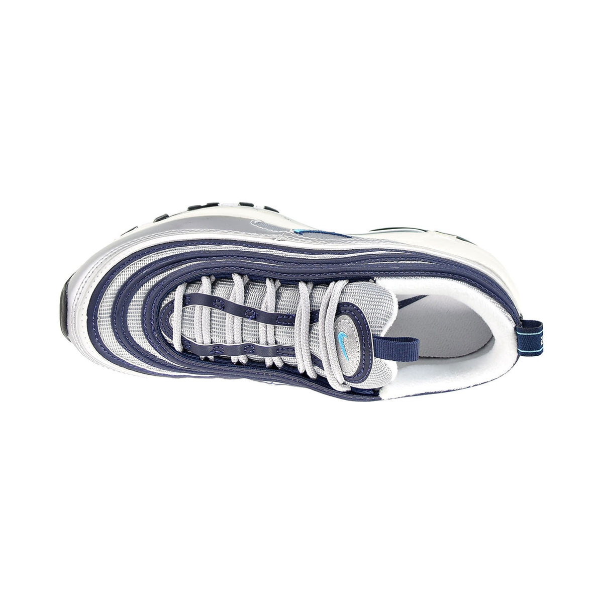 Nike Air Max 97 Women's Shoes Metallic Silver-Chlorine Blue