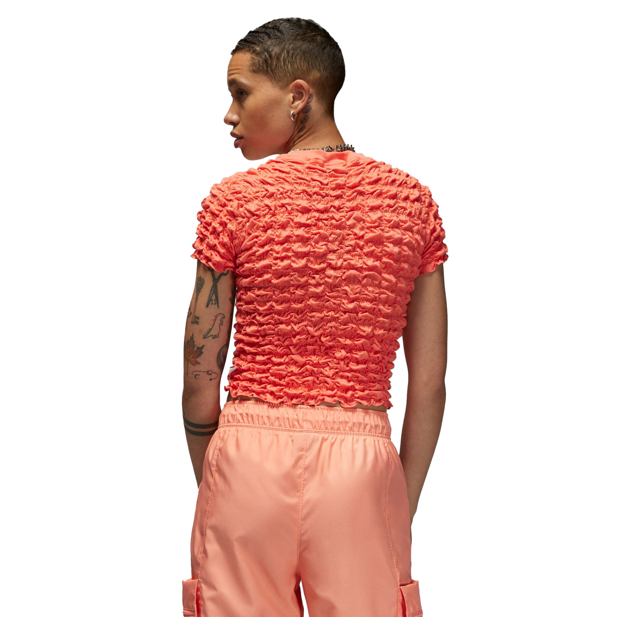 Jordan x Bephies Beauty Supply Women's Scrunchie T-Shirt Red