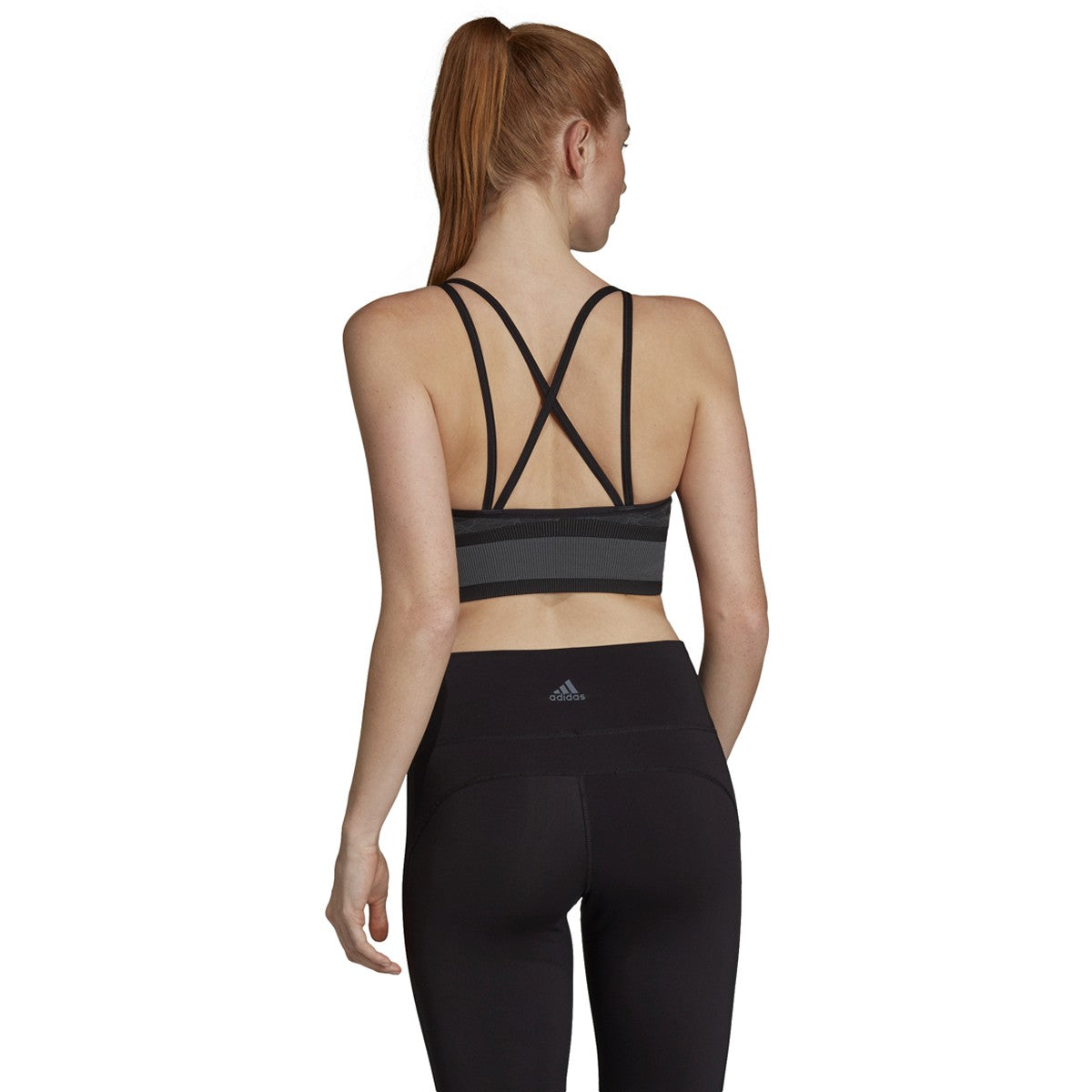Adidas All Me Wanderlust Women's Seamless Long Bra Black/Grey Six