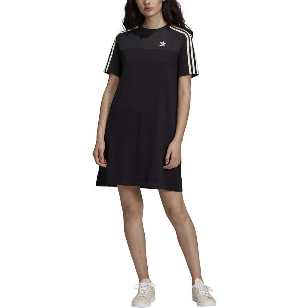 Adidas Originals Drapey Silhouette Womens T-Shirt Dress Black