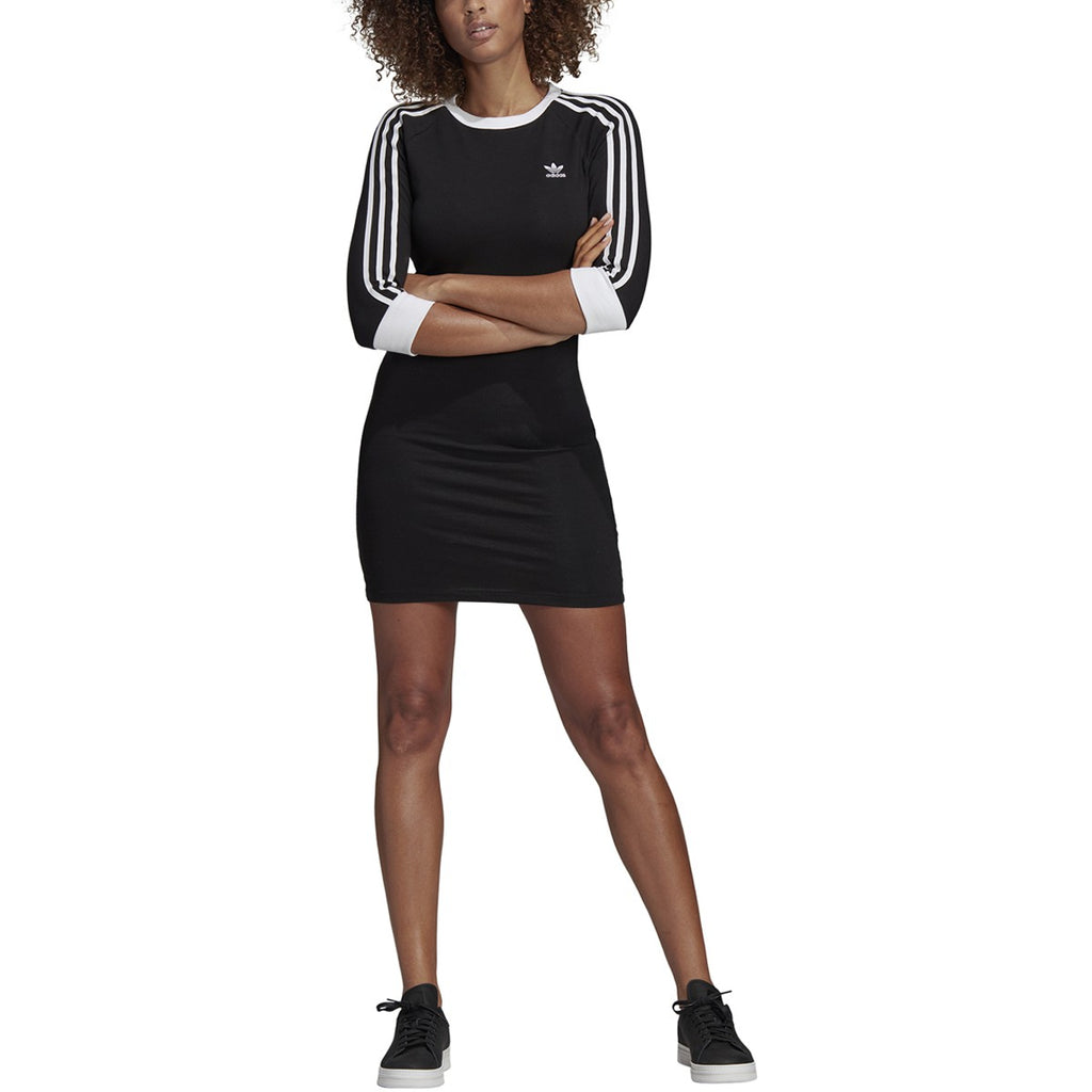 adidas Women's 3 Stripes Dress Black adidas Women's 3 Stripes Dress Black