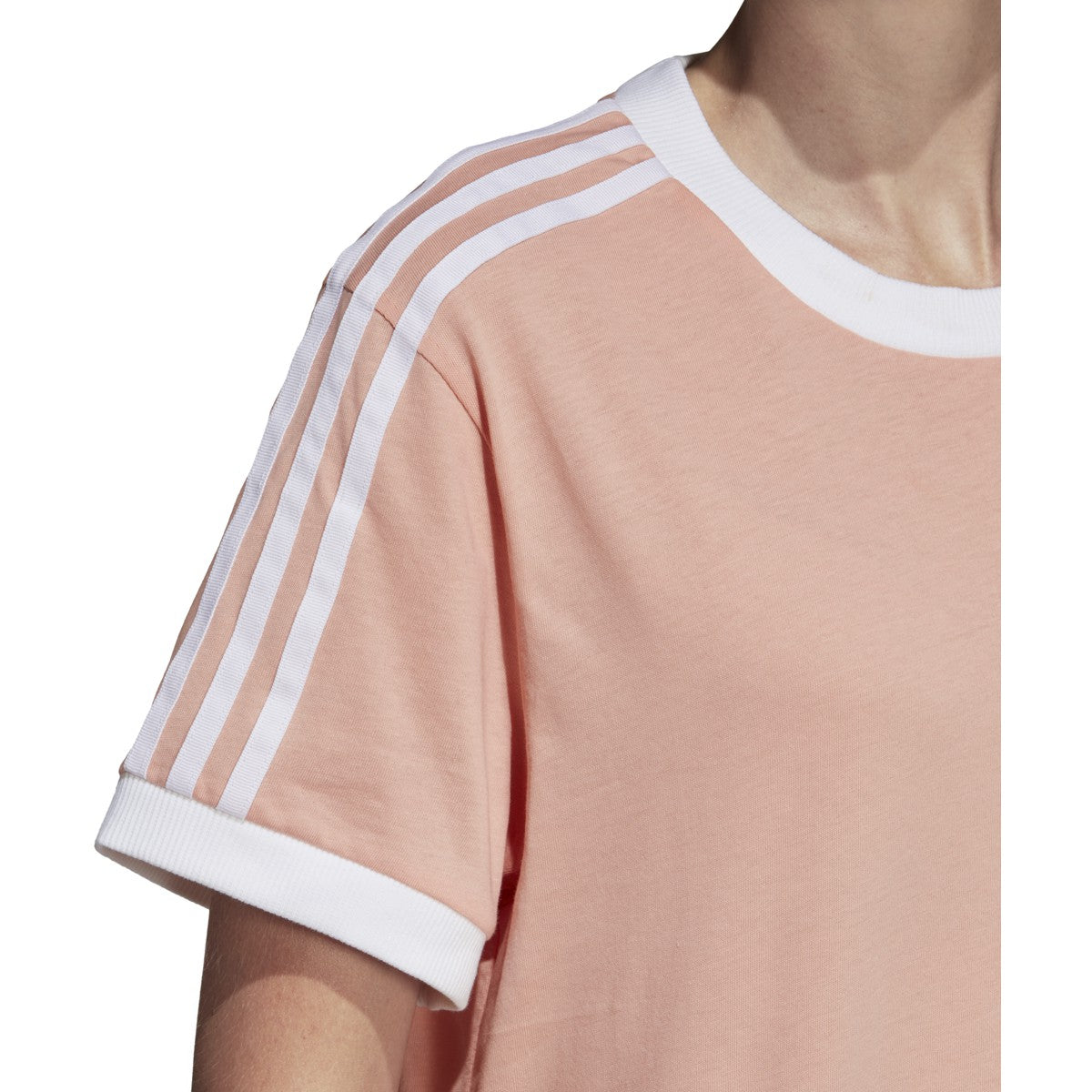 Adidas Women's Originals 3-Stripes Tee Dust Pink