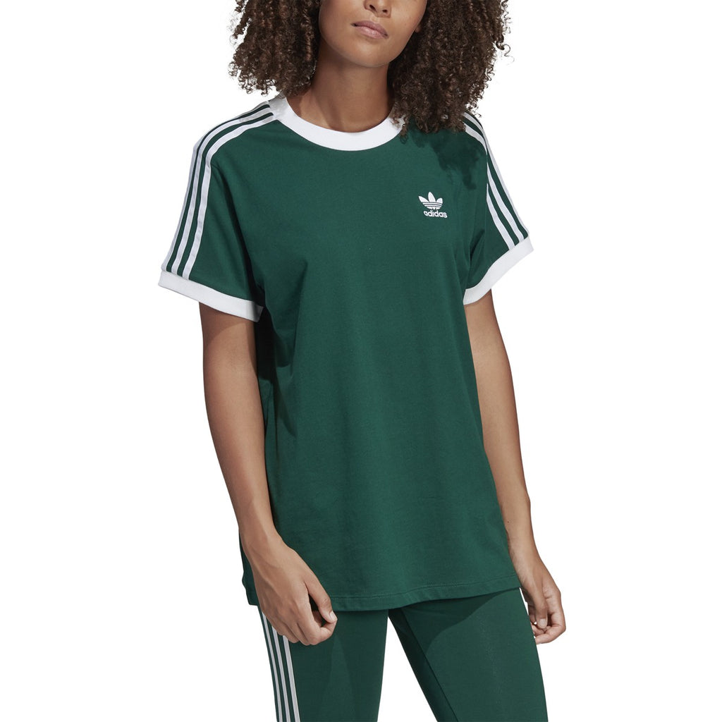 Beginner Bedrijf Mineraalwater Adidas Women's 3 Stripes Tee Collegiate Green