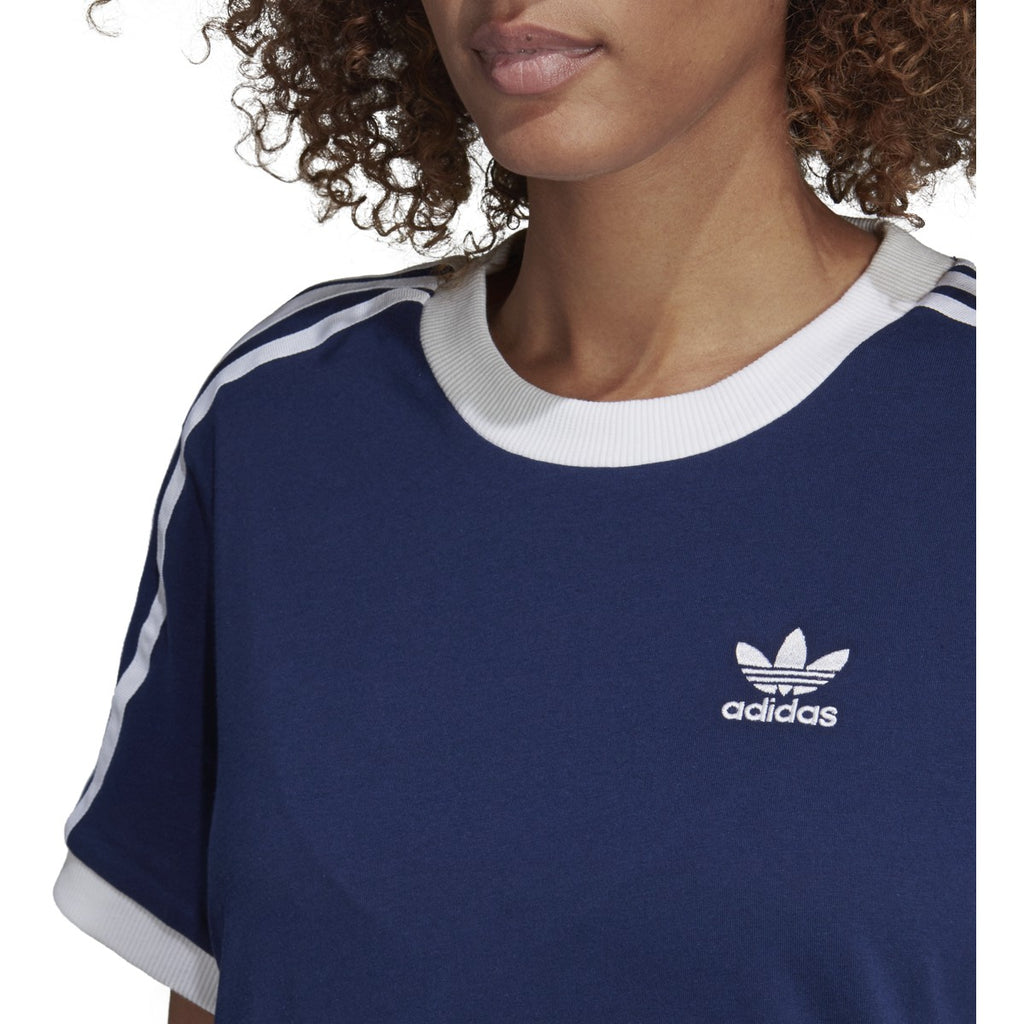 Adidas Women\'s 3 Stripes Tee Dark Blue