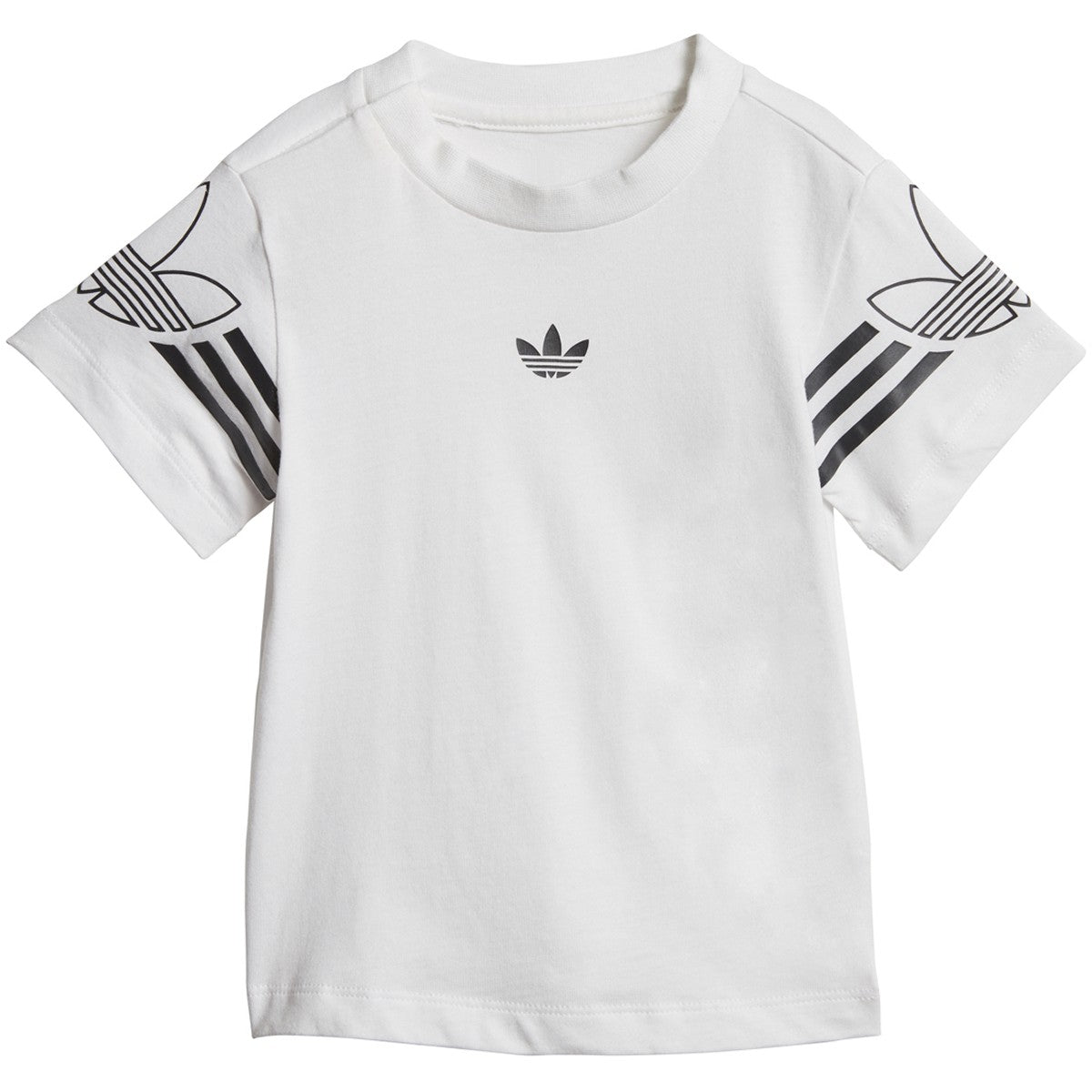 Adidas Infant & Toddler Originals Outline Tee Shorts Set White/Black