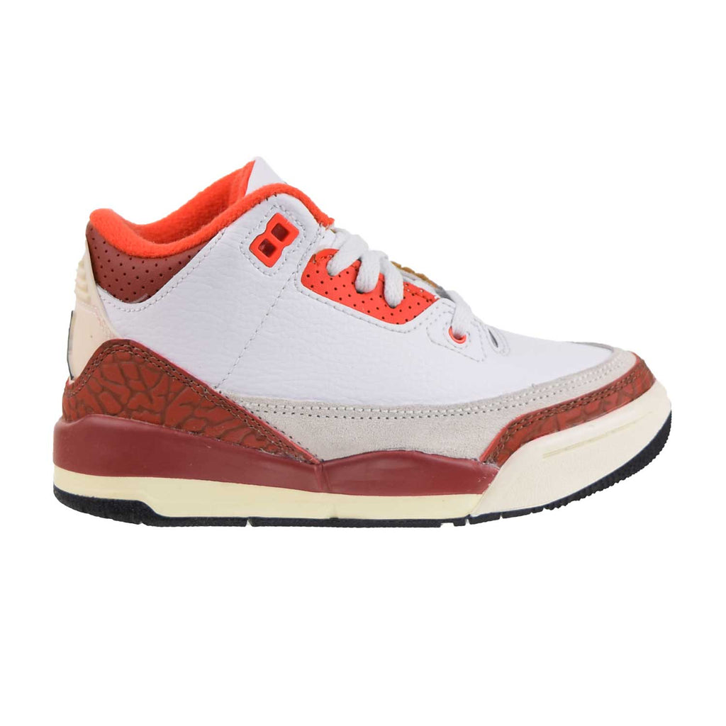 Jordan 3 Retro SE (PS) Little Kids' Shoes Summit White-Mars Stone-Orange