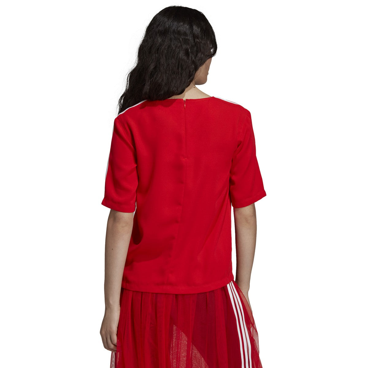 Adidas Women's Originals 3-Stripes T-shirt Red