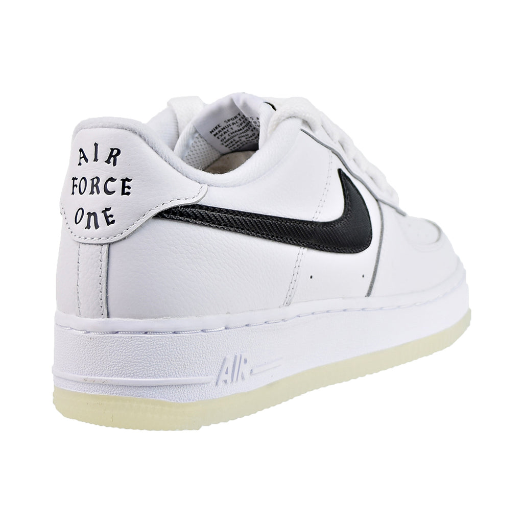 Nike Air Force 1 Premium (GS) Big Kids' Shoes White-Metallic Gold
