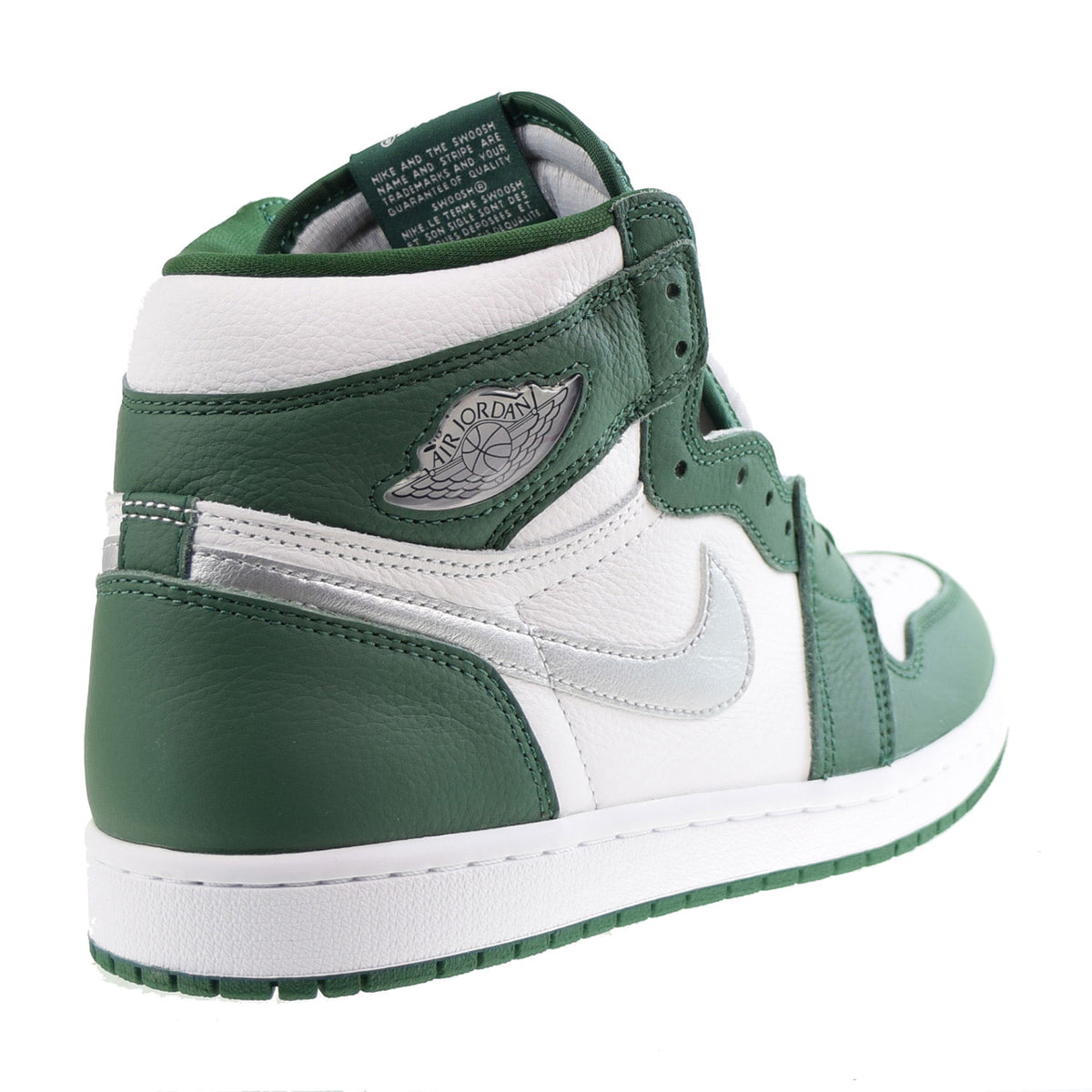 Jordan 1 Retro High OG Men's Shoes Gorge Green-Metallic Silver