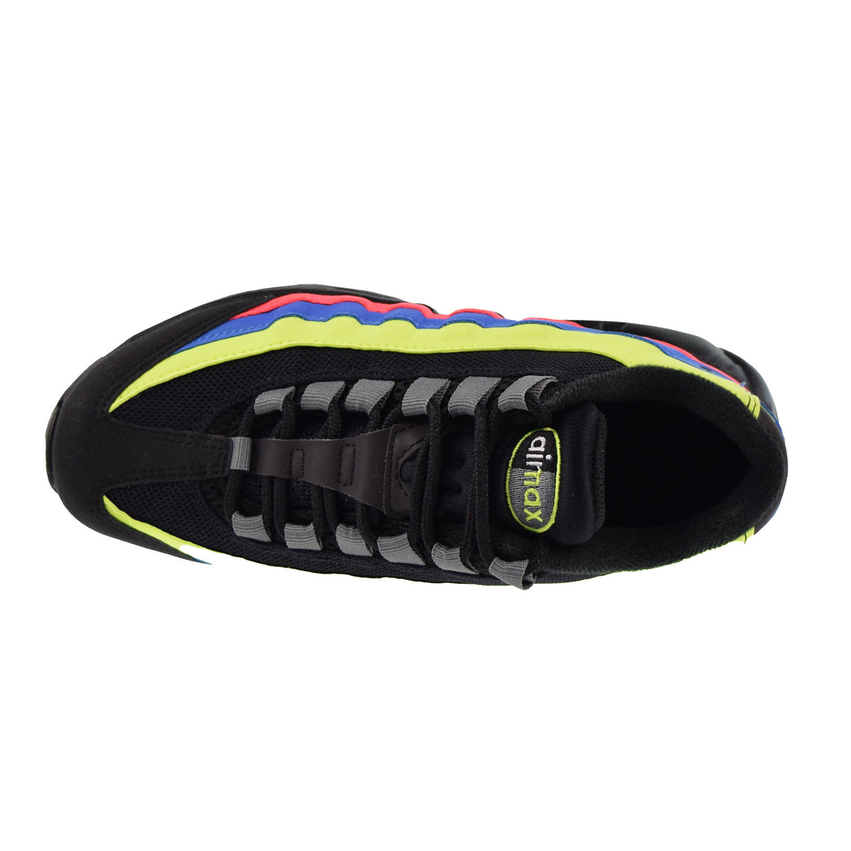 Nike Air Max 95 (GS) Big Kids' Shoes Black-Volt-Blue Crystal