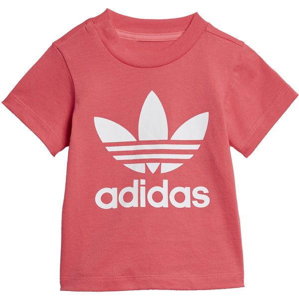 Adidas Trefoil Infants Tee Real Pink-White