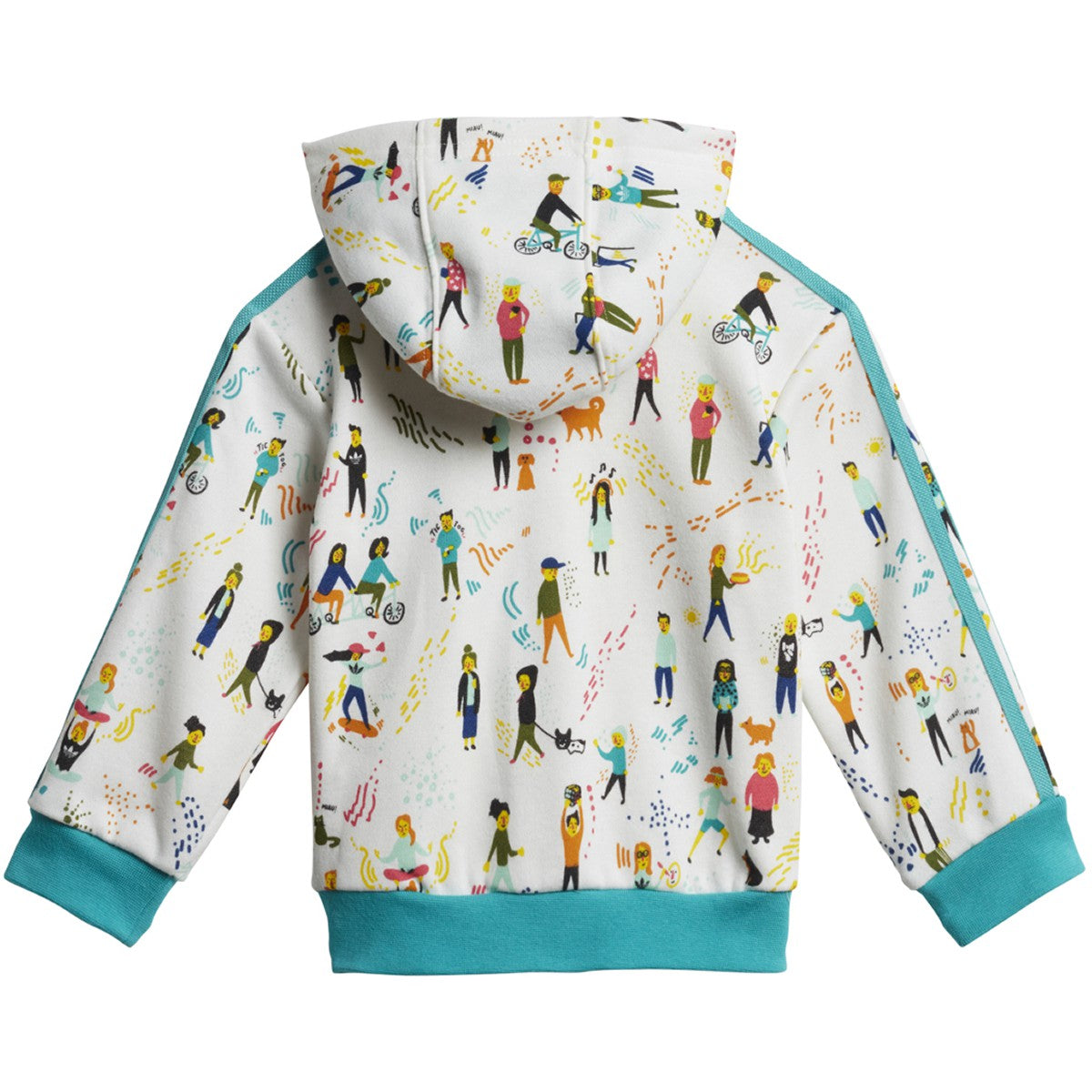 Adidas Infants & Toddler Originals Hoodie Set Multicolor-Hi-Res Aqua