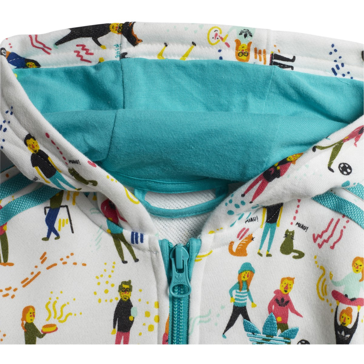 Adidas Infants & Toddler Originals Hoodie Set Multicolor-Hi-Res Aqua