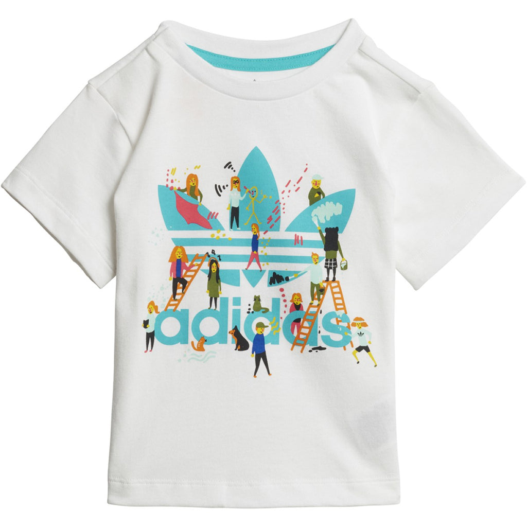 Adidas Infants & Toddler Originals Tee White-Multicolor