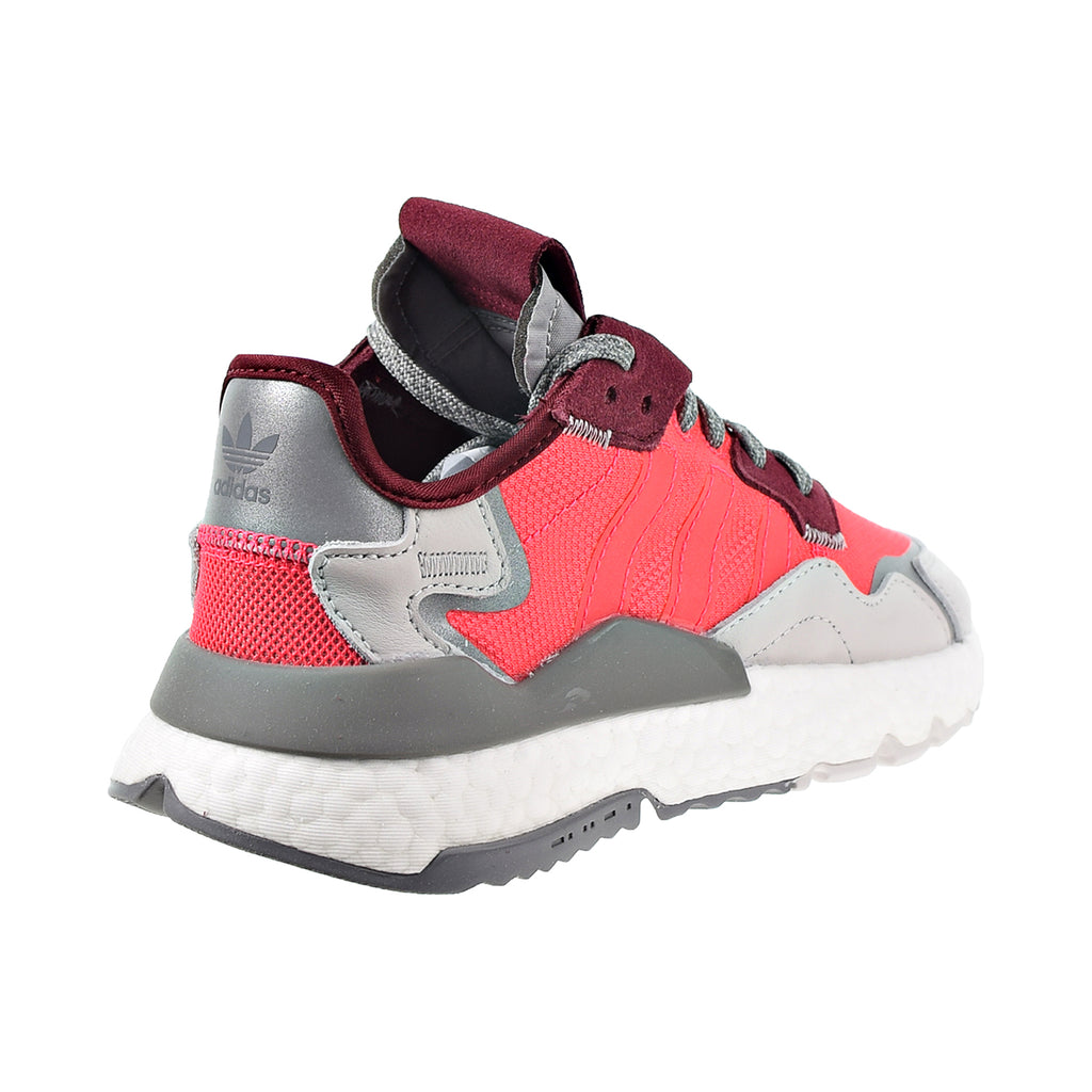 Adidas Nite Jogger Women's Shoes Shock Red-Grey One Adidas Nite Jogger Women's Shoes Shock Red-Grey One