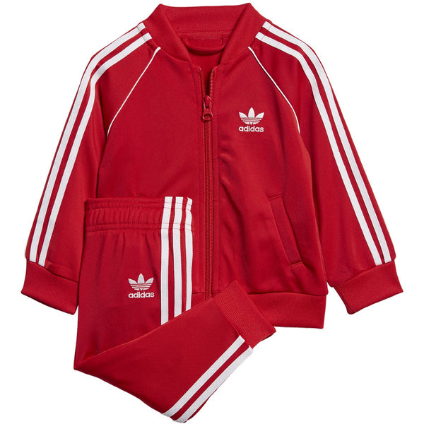 Adidas SST Toddlers Track Suit Red