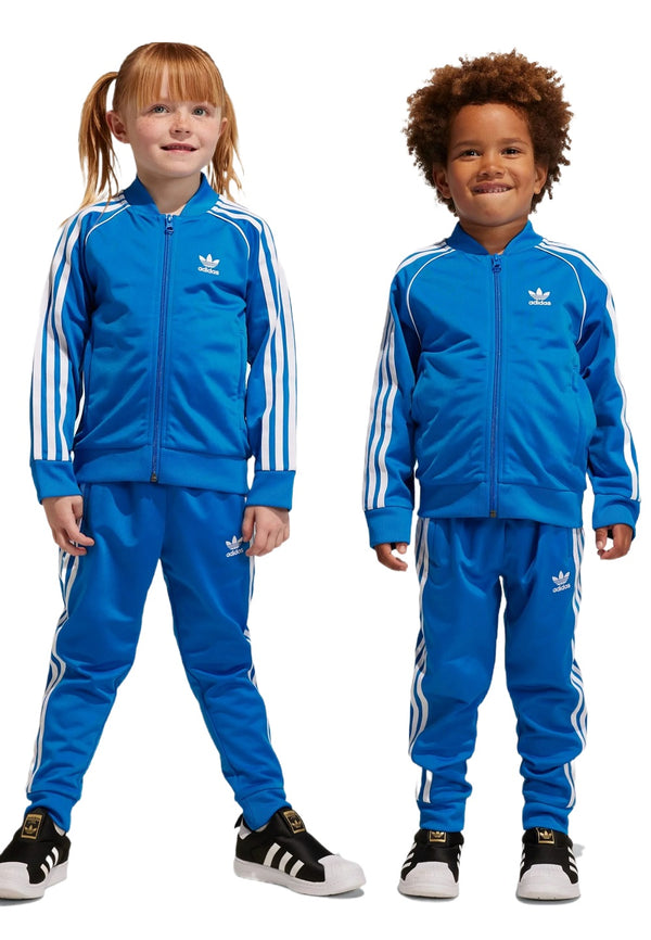 Adidas SST Kids' Tracksuit Set Blue Bird-White