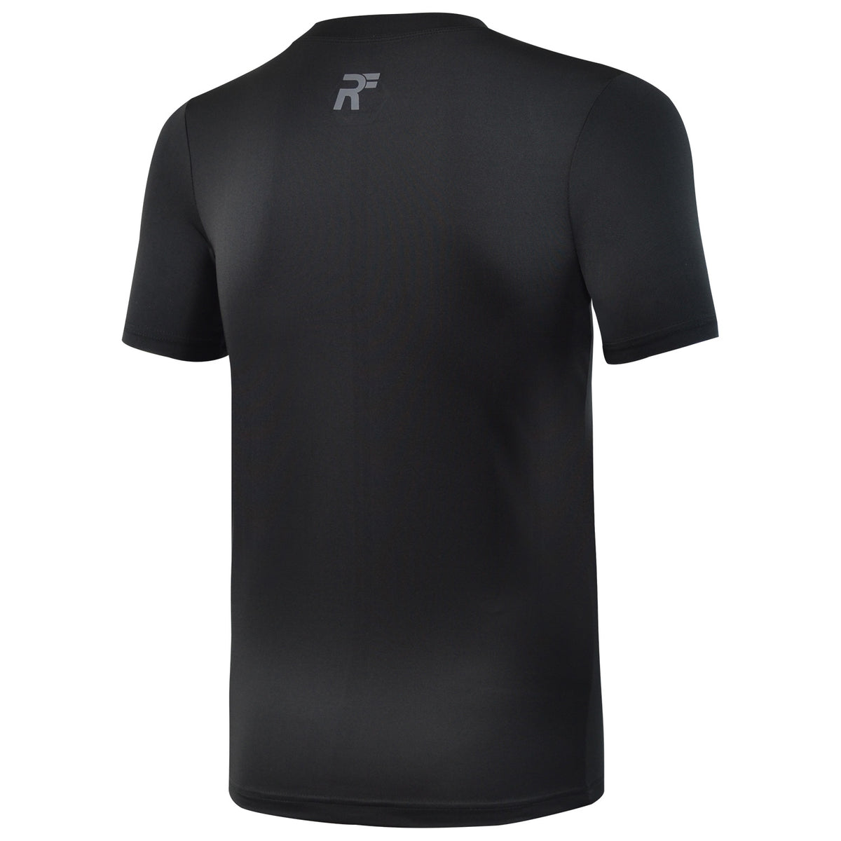 RunFlyte Men's Basics Short Sleeve Moisture-Wicking T-Shirt Black/Dark Grey
