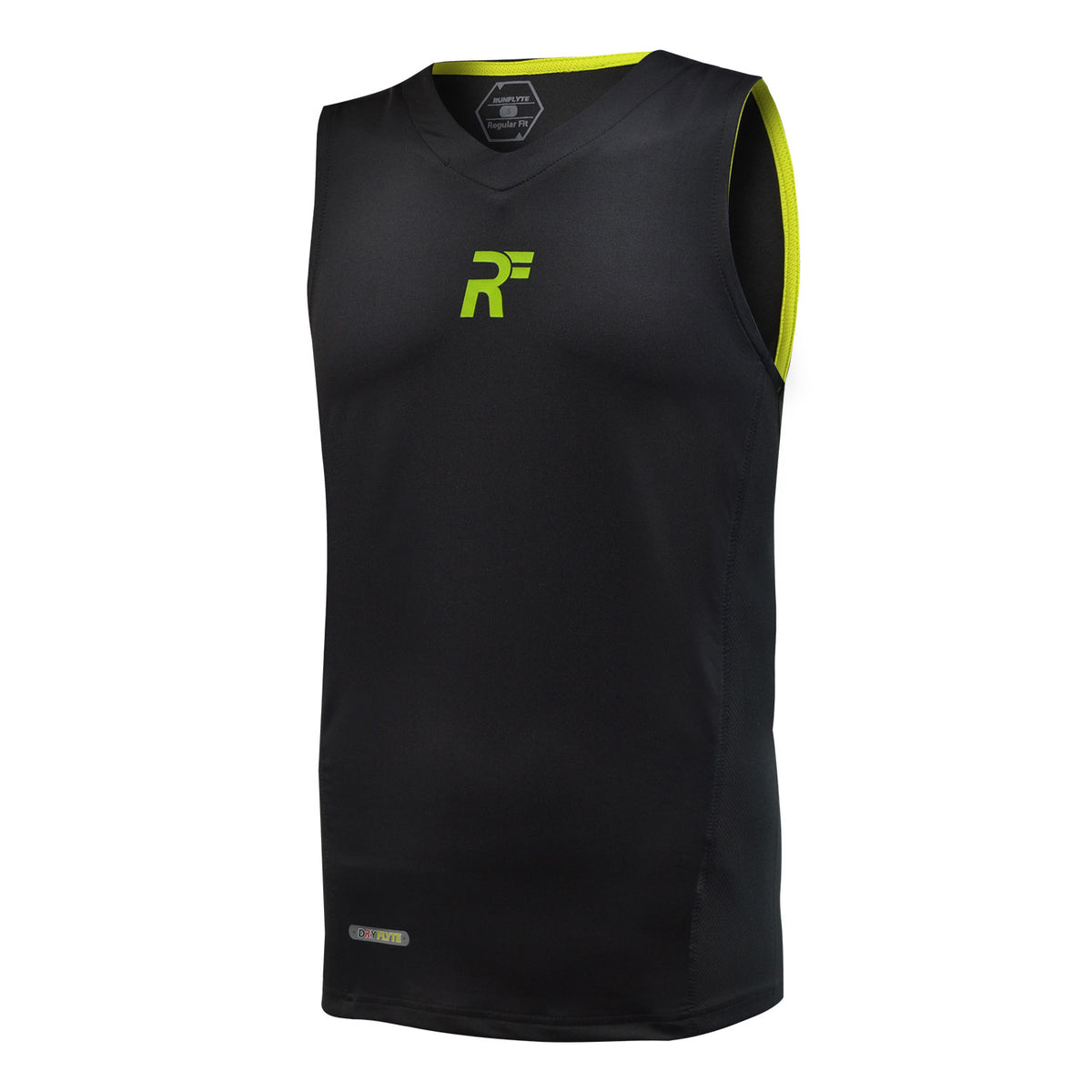 RunFlyte Men's Hybrid Training Tank Top Black/Neon Green