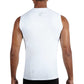 RunFlyte Men's Tech Flyte Compression Tank Top  White/Grey