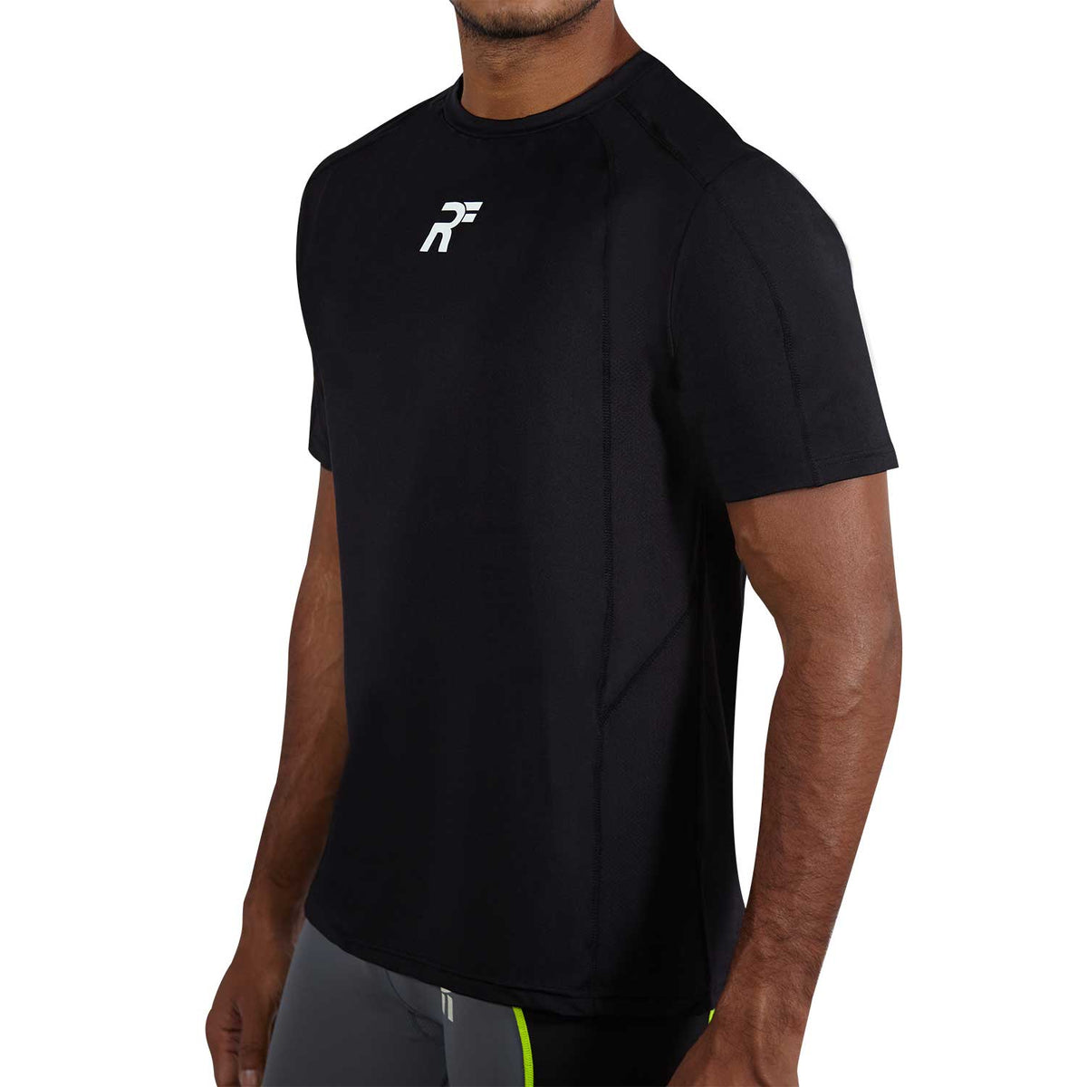 RunFlyte Men's HyperVent PRM Crew T-Shirt Black