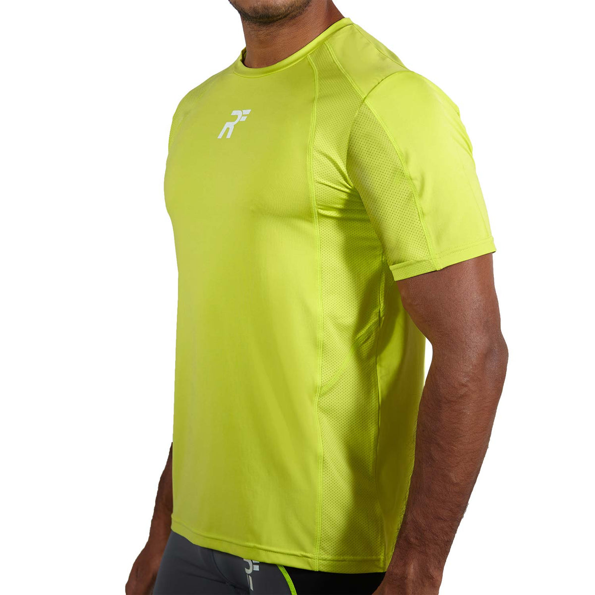 RunFlyte Men's HyperVent PRM Crew T-Shirt Neon Green
