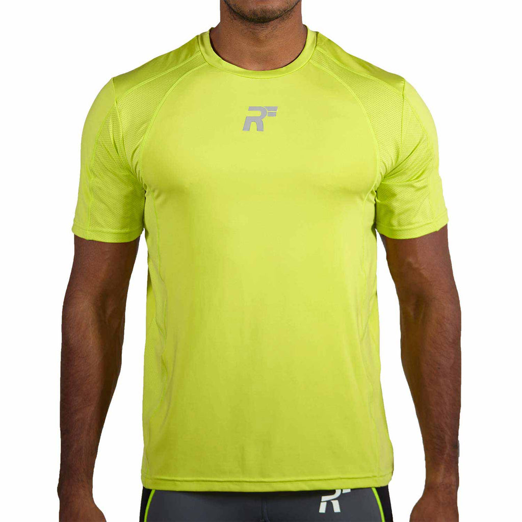 RunFlyte Men's HyperVent PRM Crew T-Shirt Neon Green