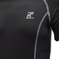 RunFlyte Men's Flyte Compression - Short Sleeve - Moisture Wicking T-Shirt Black/Grey