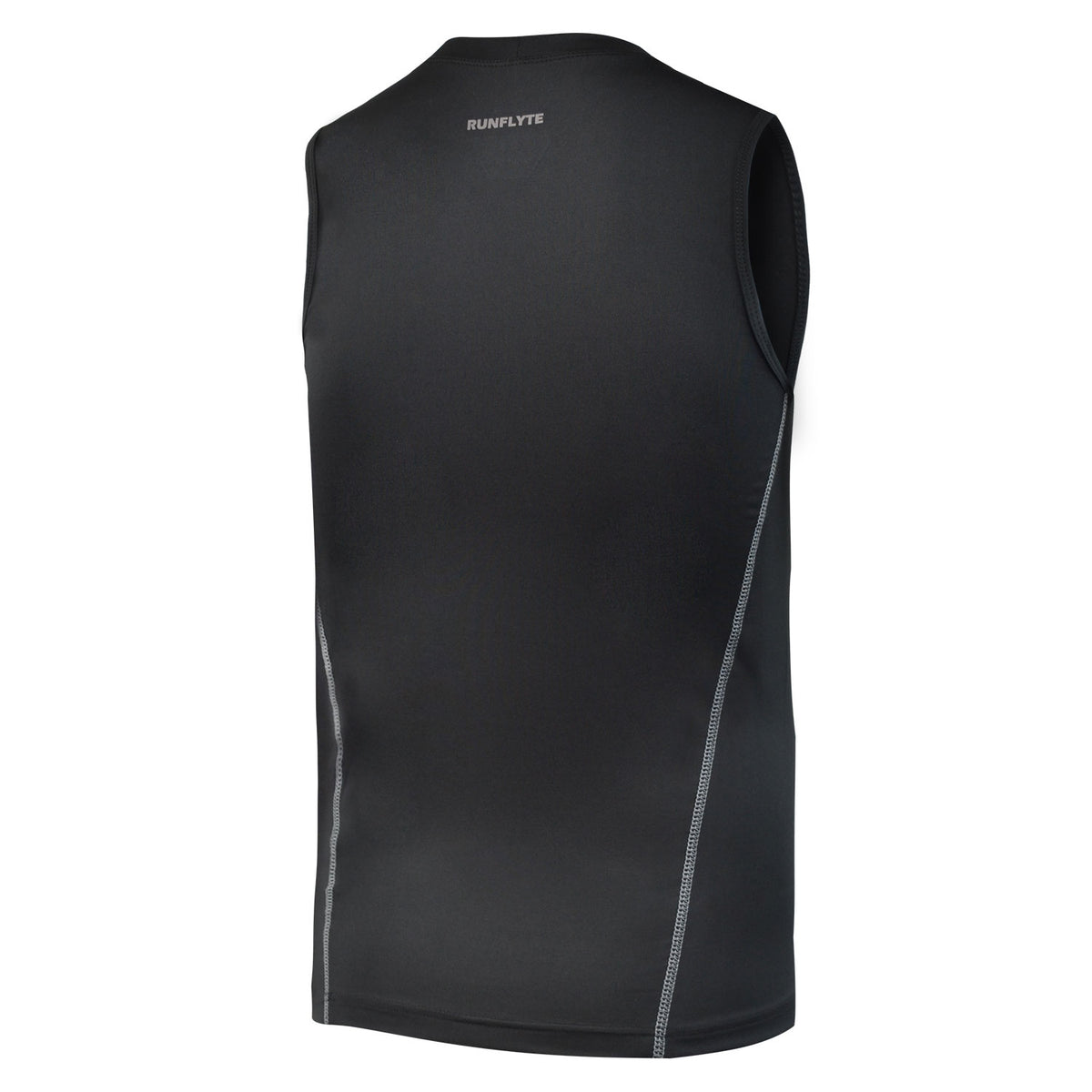 RunFlyte Men's Basics Light Compression Tank Top - Training - Moisture Wicking Black/Grey