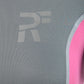 RunFlyte Women's Swarna Flow Short Sleeve T-Shirt Charcoal/Pink