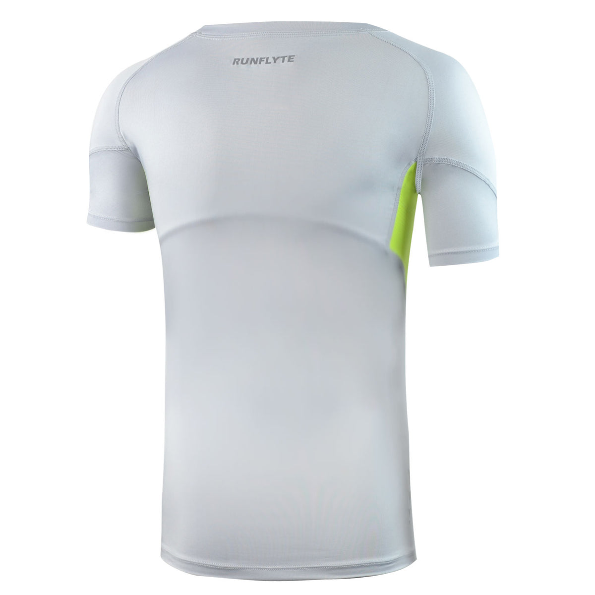RunFlyte Women's Swarna Flow Short Sleeve T-Shirt Silvery Grey/Volt