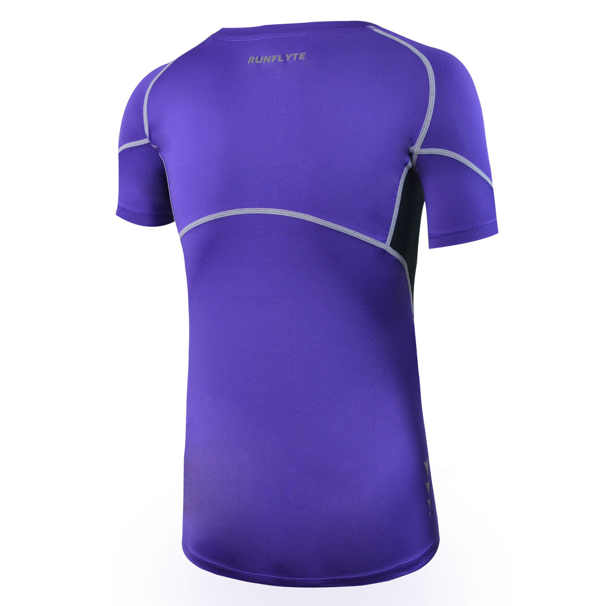 RunFlyte Women's Swarna Flow Short Sleeve T-Shirt Silvery Violet/Black