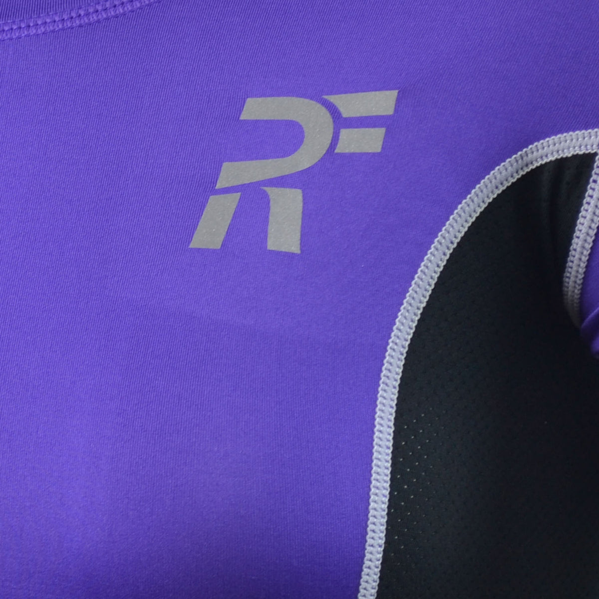 RunFlyte Women's Swarna Flow Short Sleeve T-Shirt Silvery Violet/Black