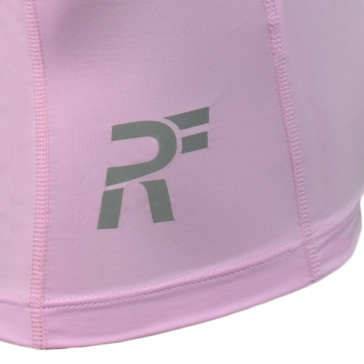RunFlyte Women's Chakra II Tank Top - Fitted - Moisture Wicking - Light Pink/Grey