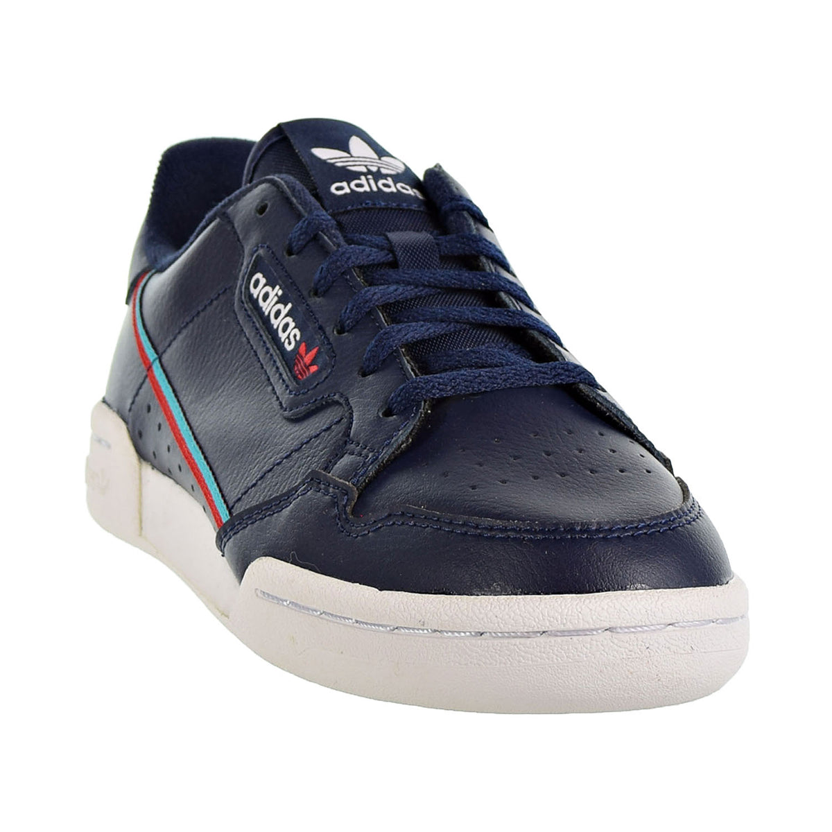 Adidas Continental 80 Big Kids Shoes Collegiate Navy/Scarlet/Hi-Res Aqua