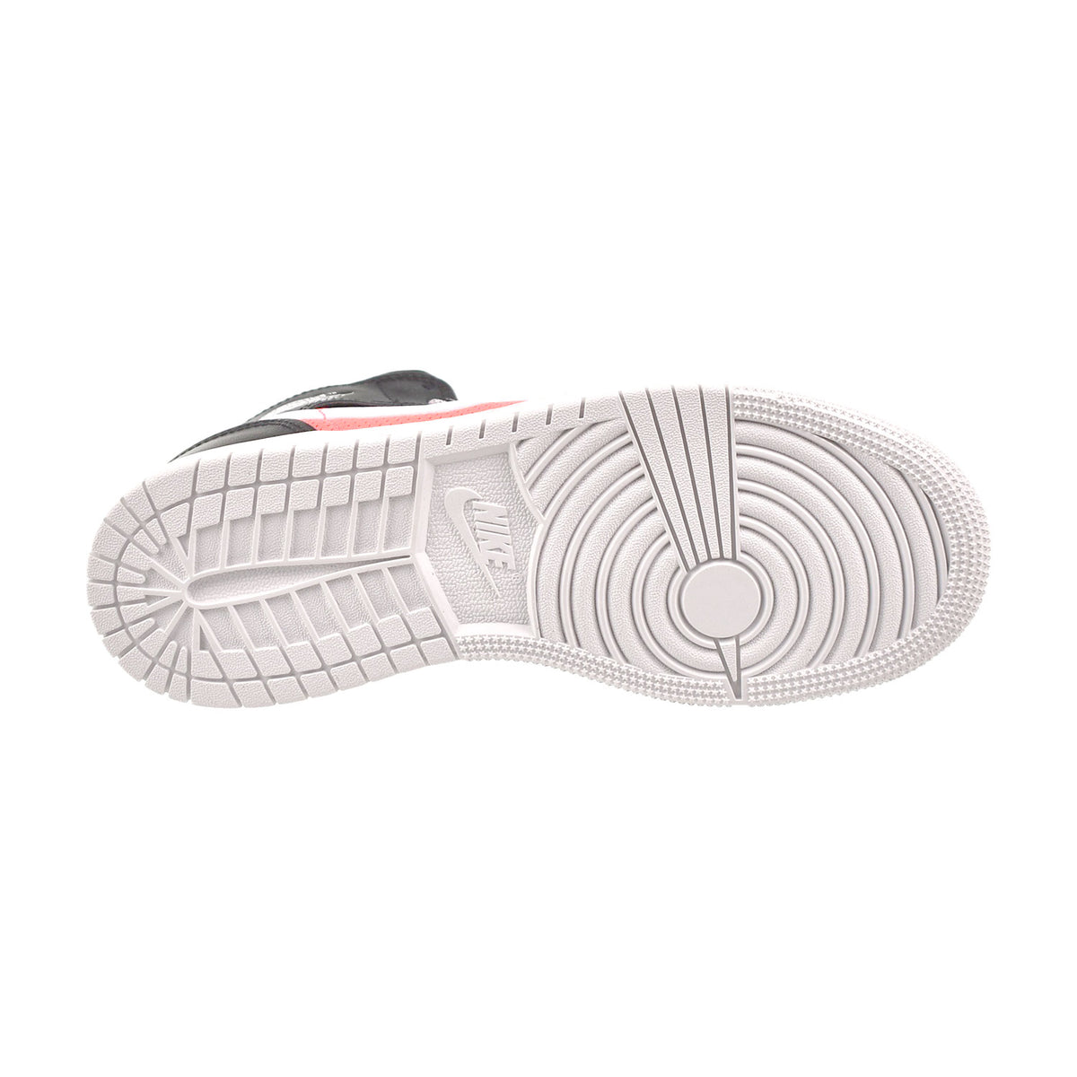 Air Jordan 1 Mid GS Big Kids' Shoes White-Black-Infrared