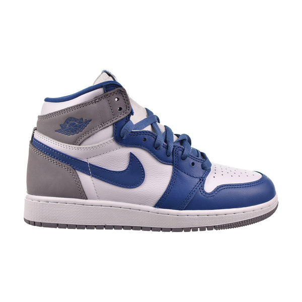 Jordan 1 Retro High OG True Blue (GS) Big Kids' Shoes True Blue-White