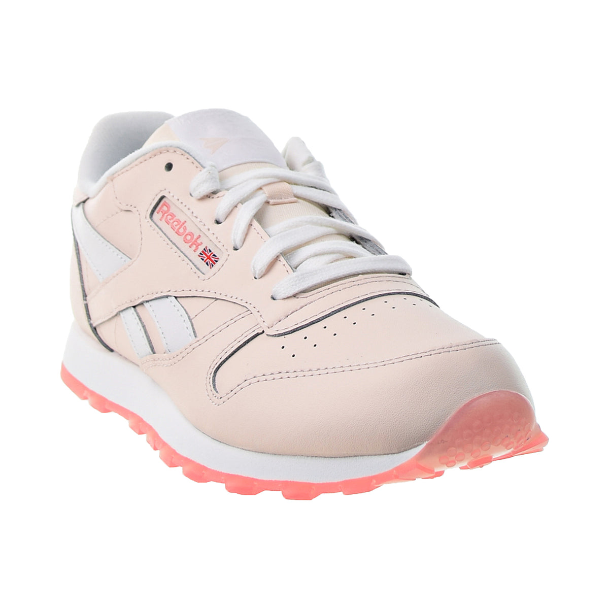 Reebok Classic Leather Big Kids' Shoes Pal Pink-White-Panton
