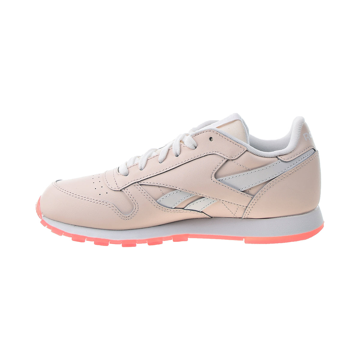 Reebok Classic Leather Big Kids' Shoes Pal Pink-White-Panton