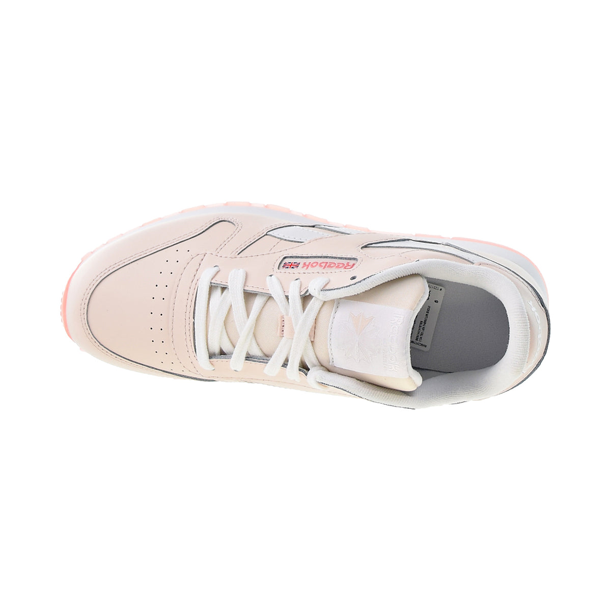 Reebok Classic Leather Big Kids' Shoes Pal Pink-White-Panton