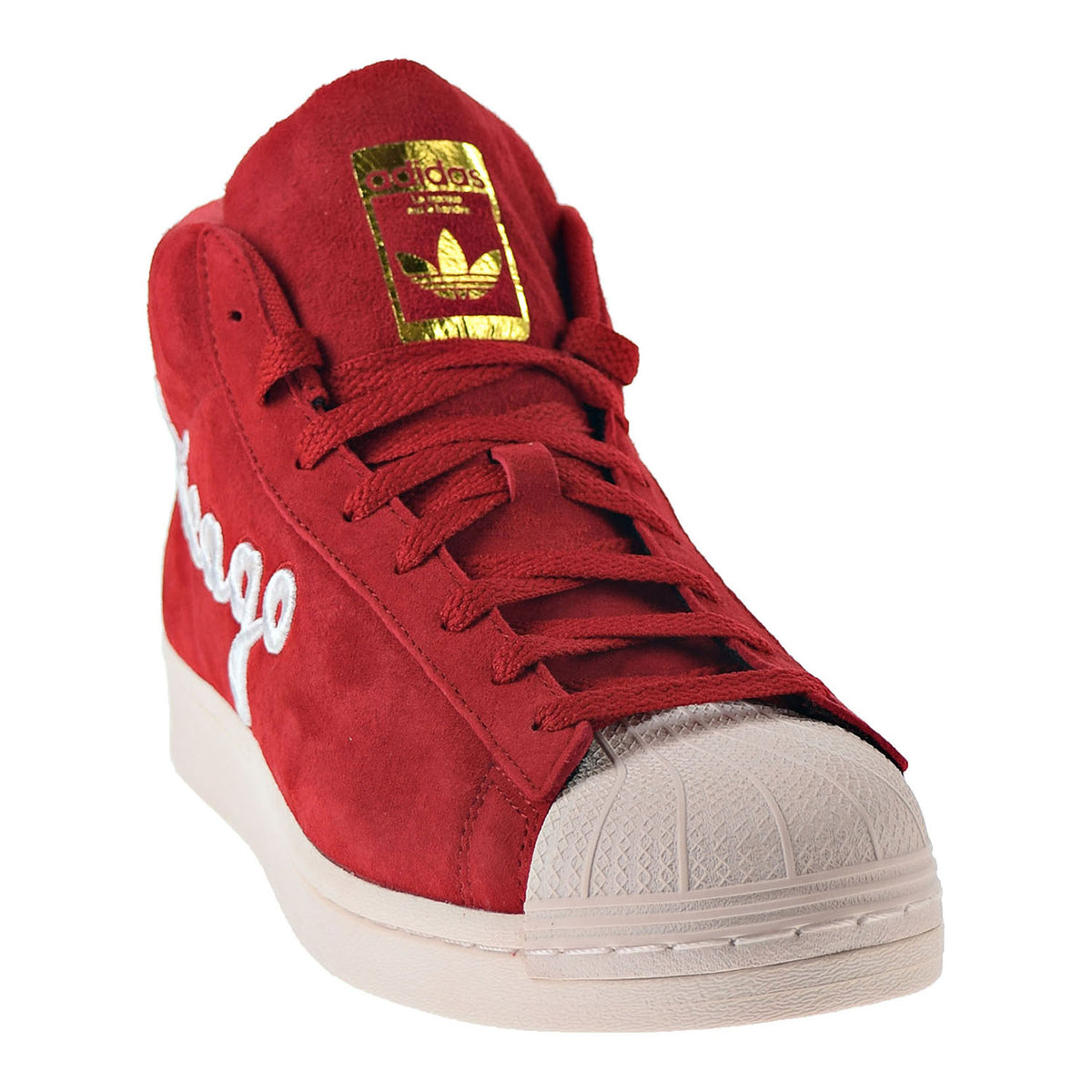 Adidas Pro Model Men's Shoes Power Red-Cloud White-Gold Foil