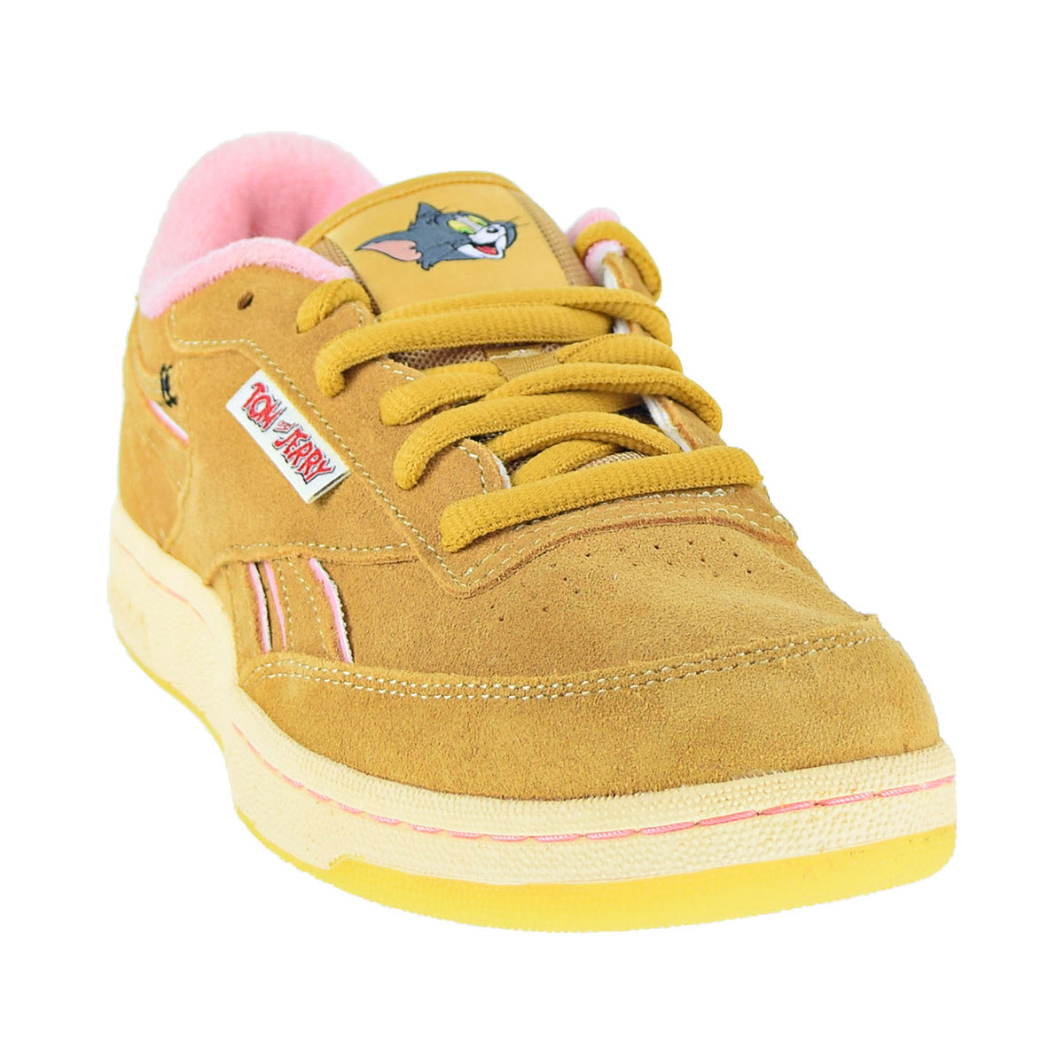 Reebok Tom And Jerry Club C Revenge Big Kids' Shoes Bold Brass-Quiet Pink