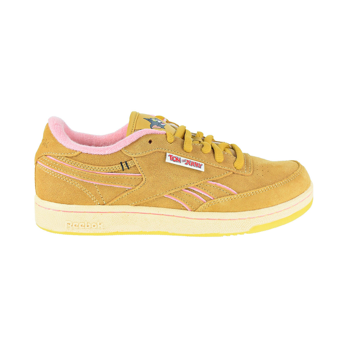 Reebok Tom And Jerry Club C Revenge Big Kids' Shoes Bold Brass-Quiet Pink
