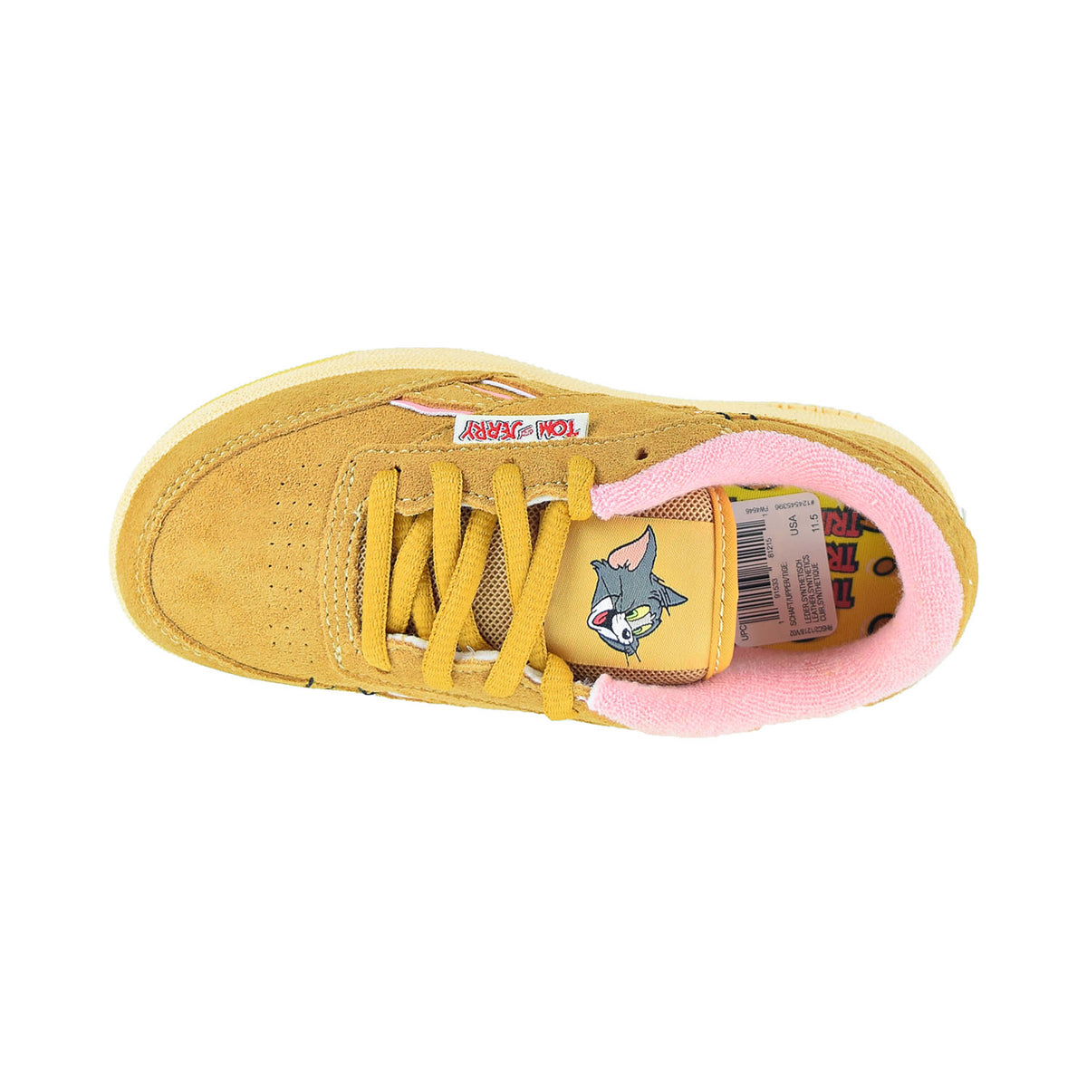 Reebok Tom And Jerry Club C Revenge Little Kids' Shoes Bold Brass-Quiet Pink