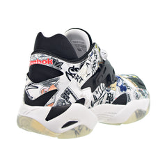 Reebok Pump Court Shoes Sneakers Sticker City Black/White New Men Size 9.5 Reebok Pump Court Sticker City - White Black for Sale  main image 4