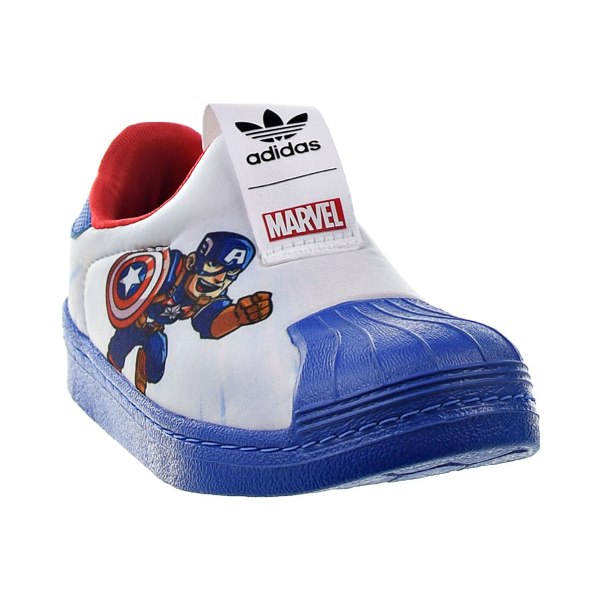 Adidas Superstar 360 Marvel Captain America Little Kids' Shoes White