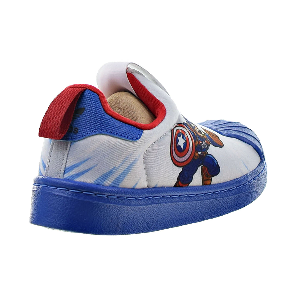 Adidas Superstar 360 Marvel Captain America Little Kids' Shoes White