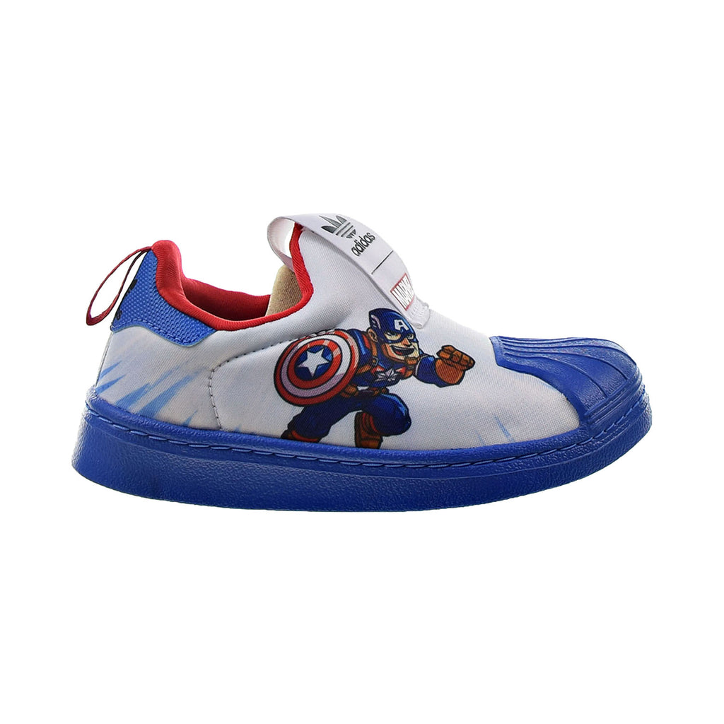Adidas Superstar 360 Marvel Captain America Little Kids' Shoes White Adidas Superstar 360 Marvel Captain America Little Kids' Shoes White